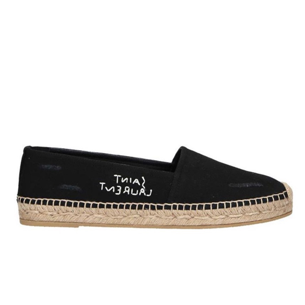 Saint Laurent YSL Fabric Canvas Flats