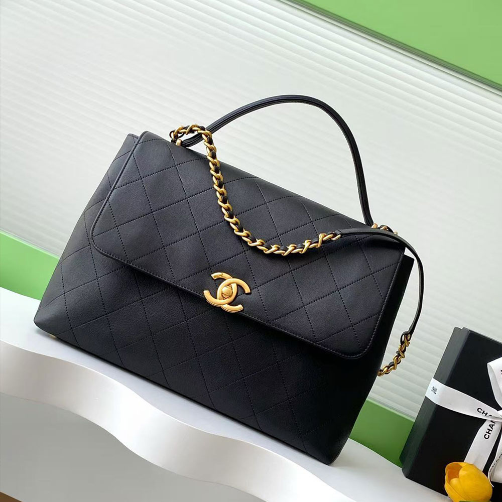 Chanel Maxi Flap Bag with Top Handle