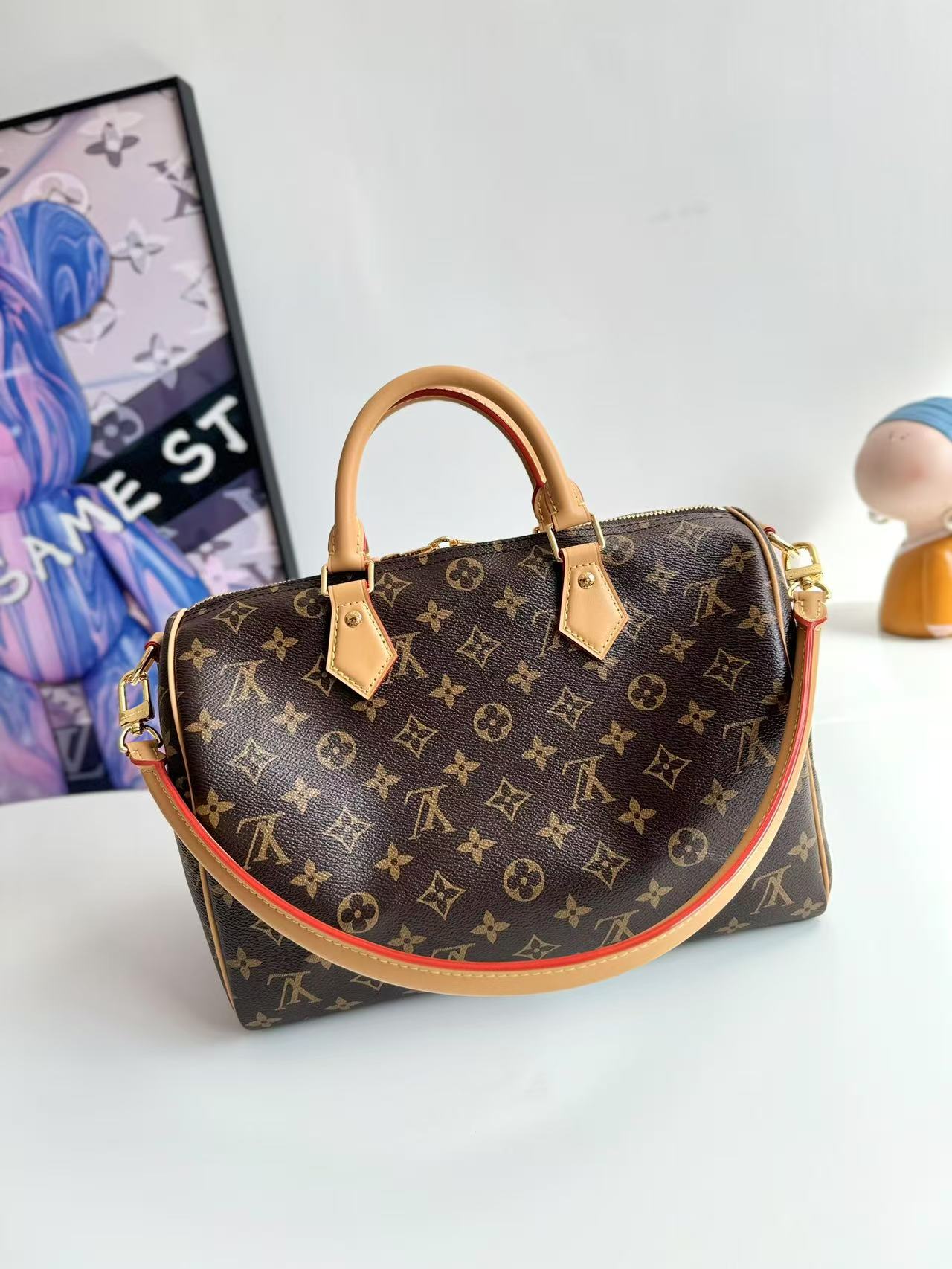 Louis Vuitton Speedy Soft 30 Crafty in Canvas with Gold-tone