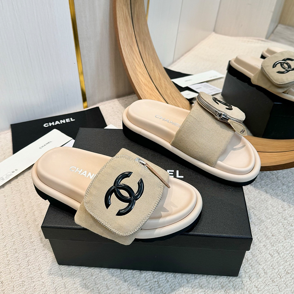 Chanel Pocket Bread Slippers