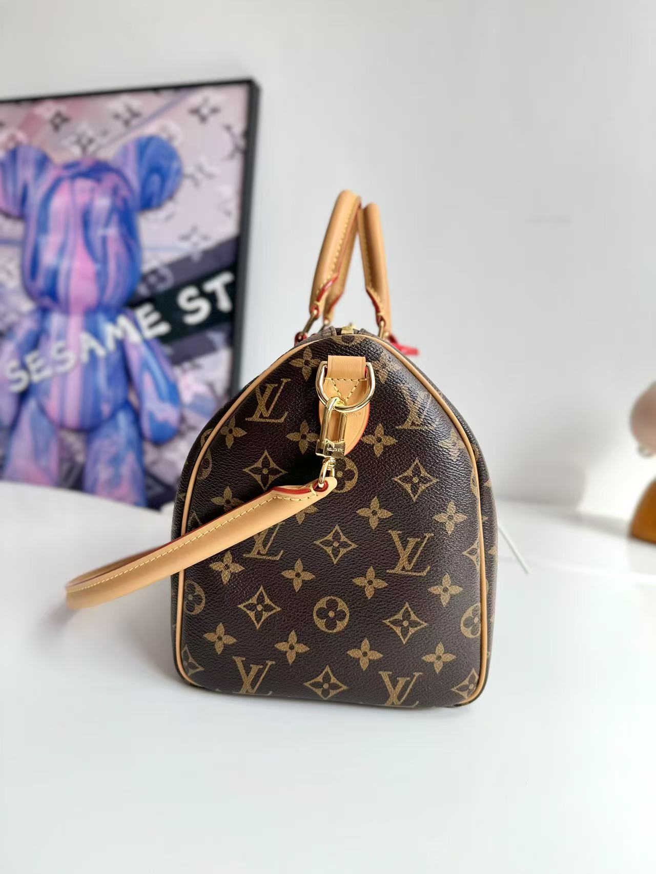 Louis Vuitton Speedy Soft 30 Crafty in Canvas with Gold-tone