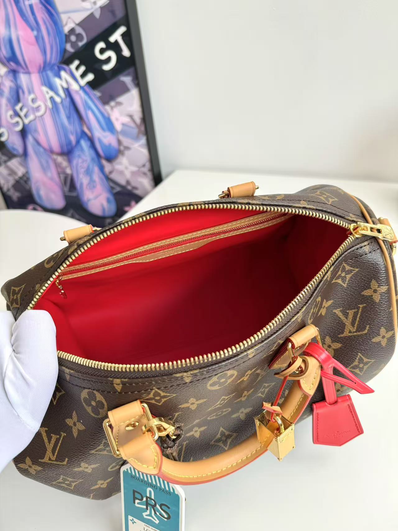 Louis Vuitton Speedy Soft 30 Crafty in Canvas with Gold-tone