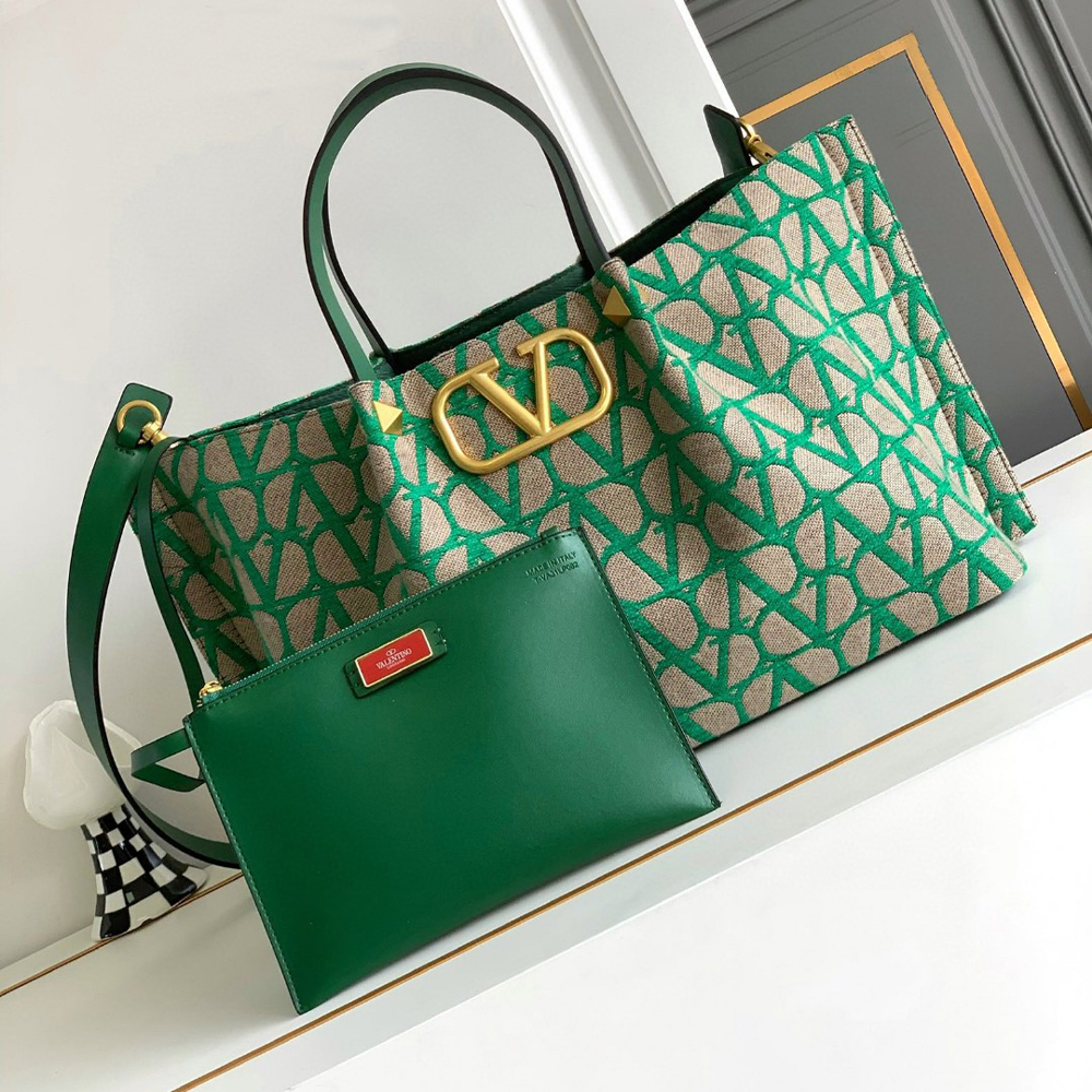 Valentino Embroidered Canvas Crossbody