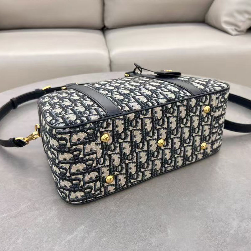 Dior Canvas Bowling Handbag