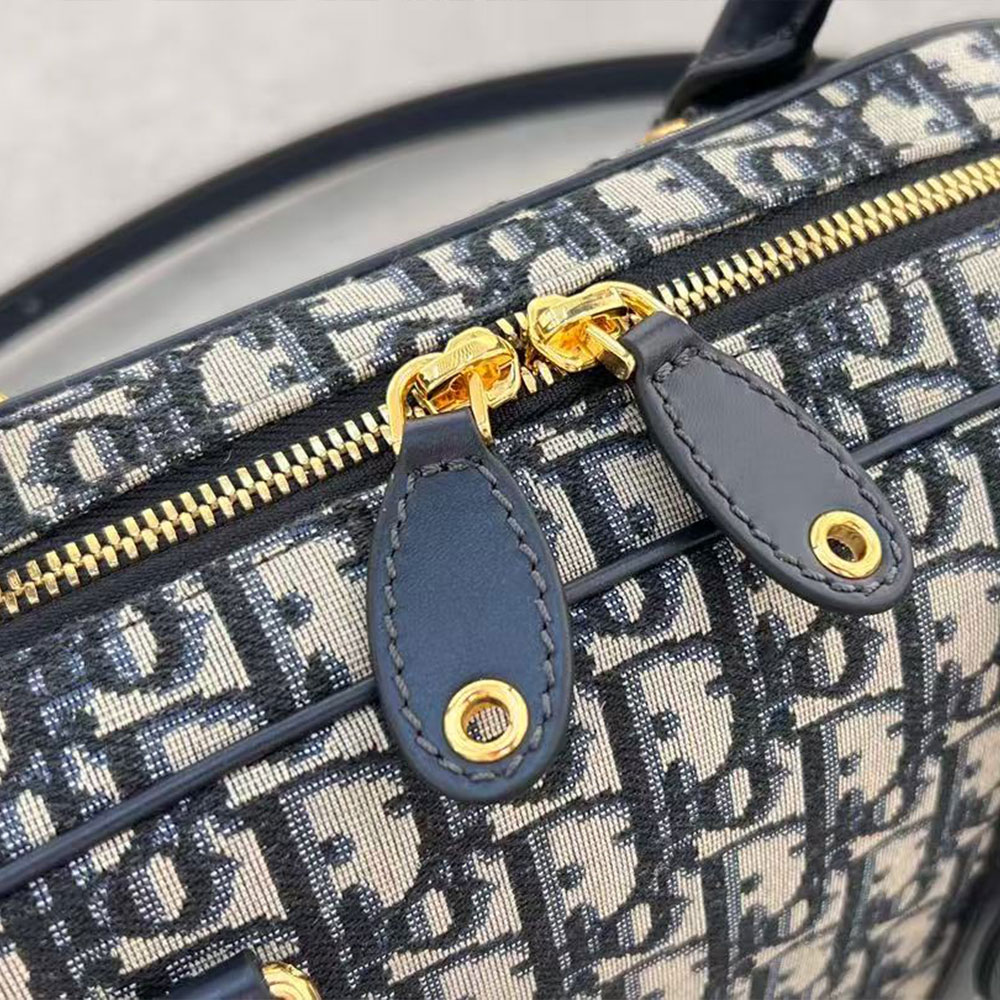 Dior Canvas Bowling Handbag