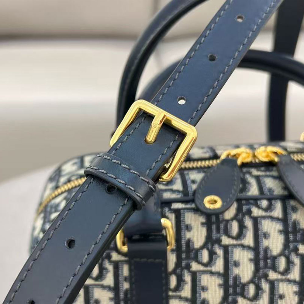 Dior Canvas Bowling Handbag