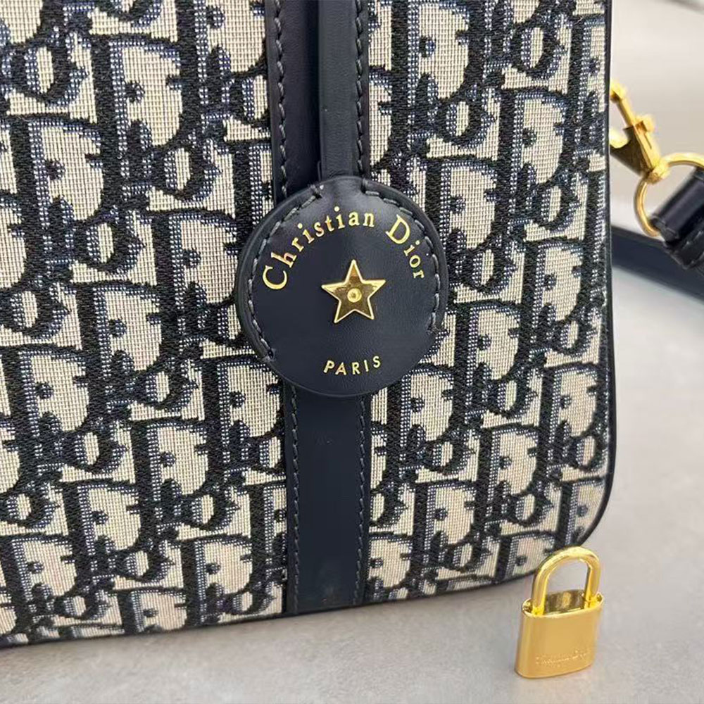 Dior Canvas Bowling Handbag