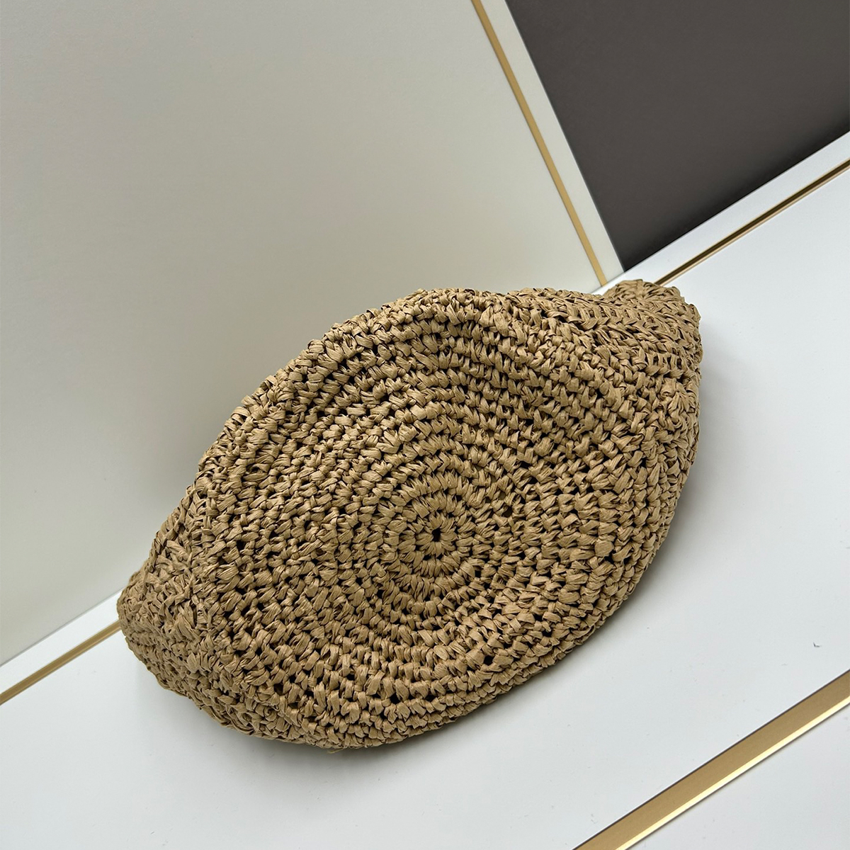 Saint Laurent Medium Raffia Tote