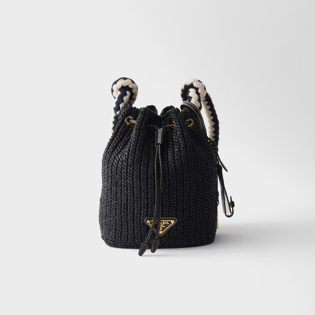 Prada Crochet mini bucket bag