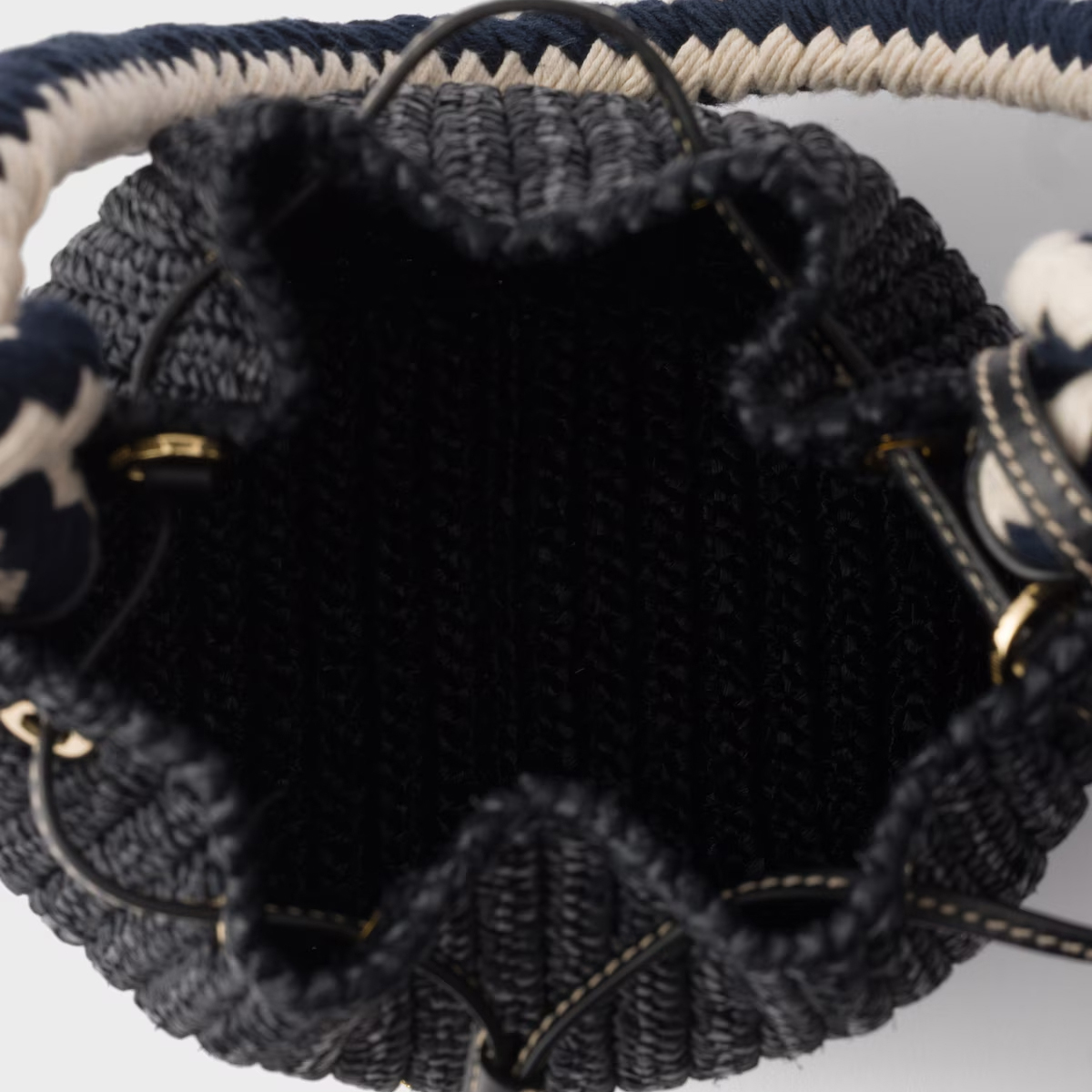 Prada Crochet mini bucket bag