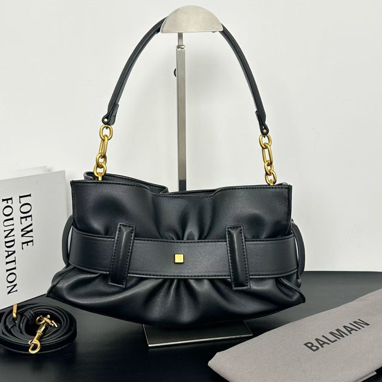 Balmain Mini Anthem bag in leather