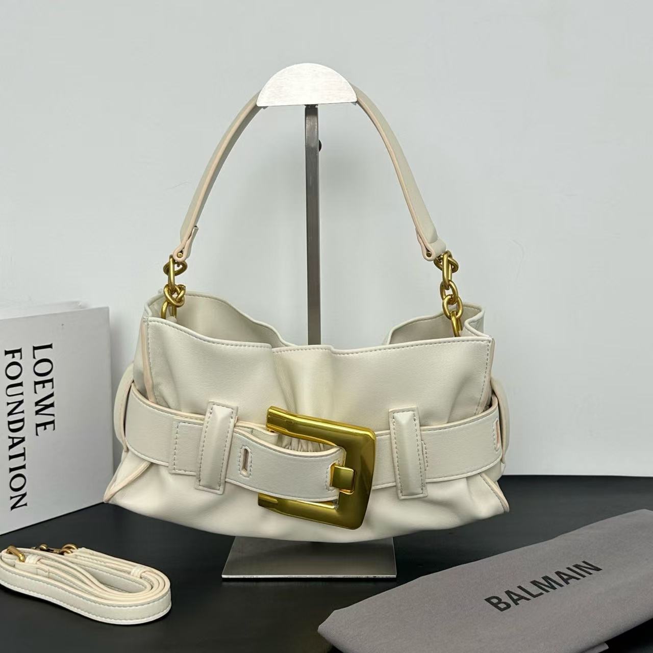 Balmain Mini Anthem bag in leather
