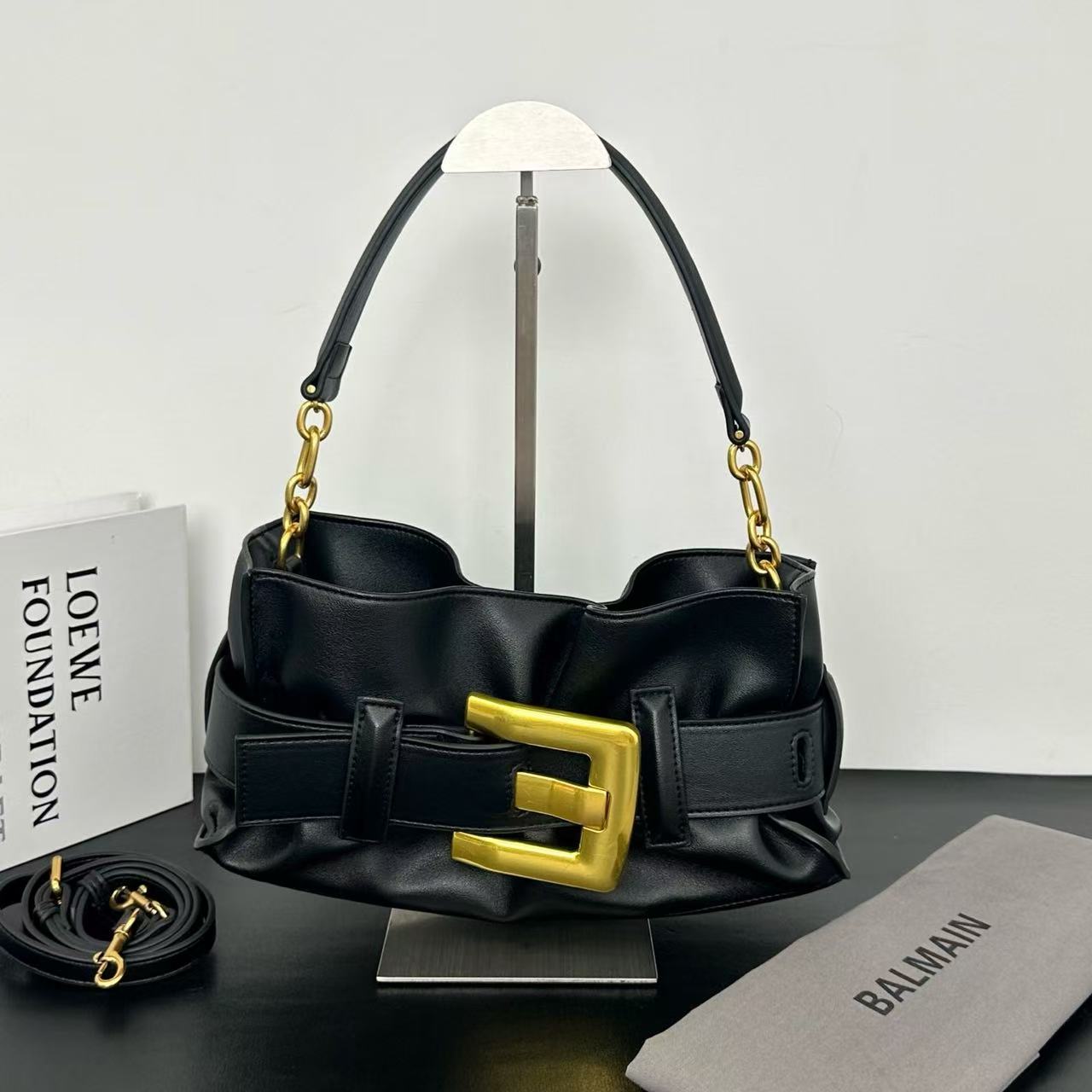 Balmain Mini Anthem bag in leather