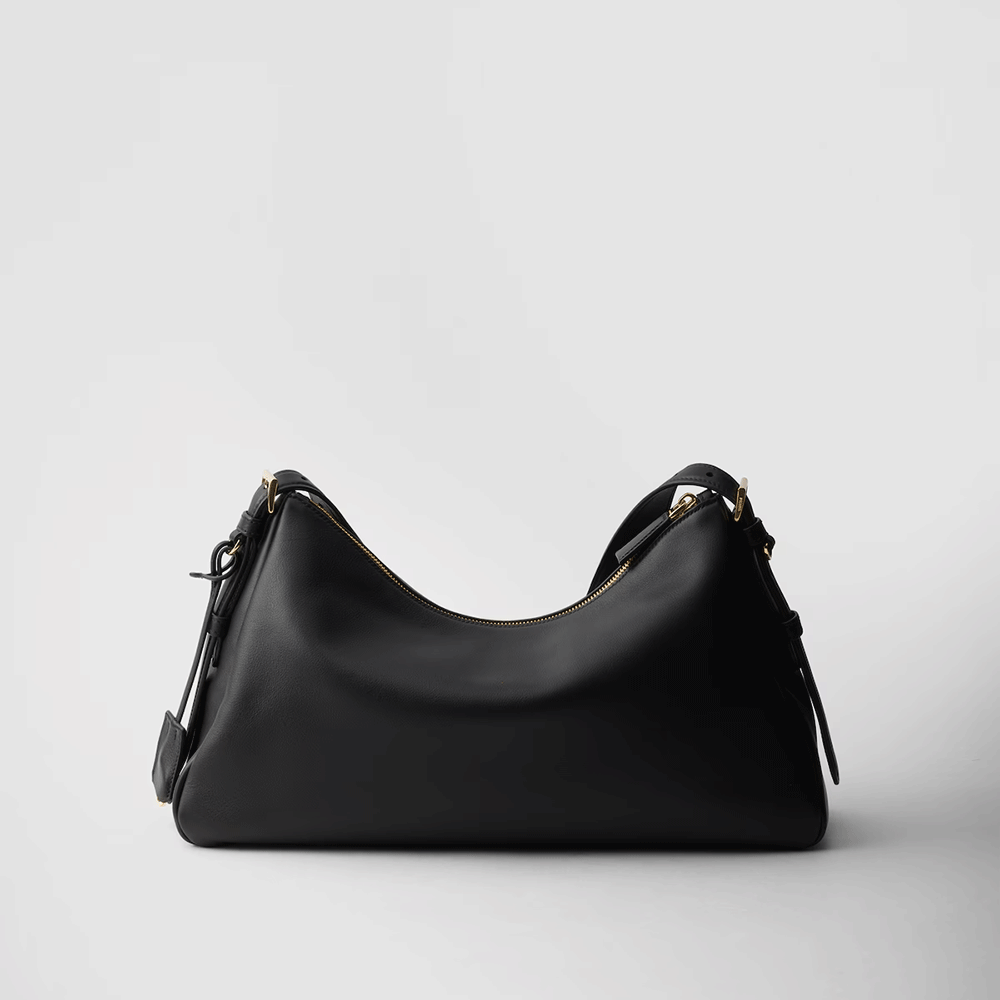 Prada Aimée large leather shoulder bag