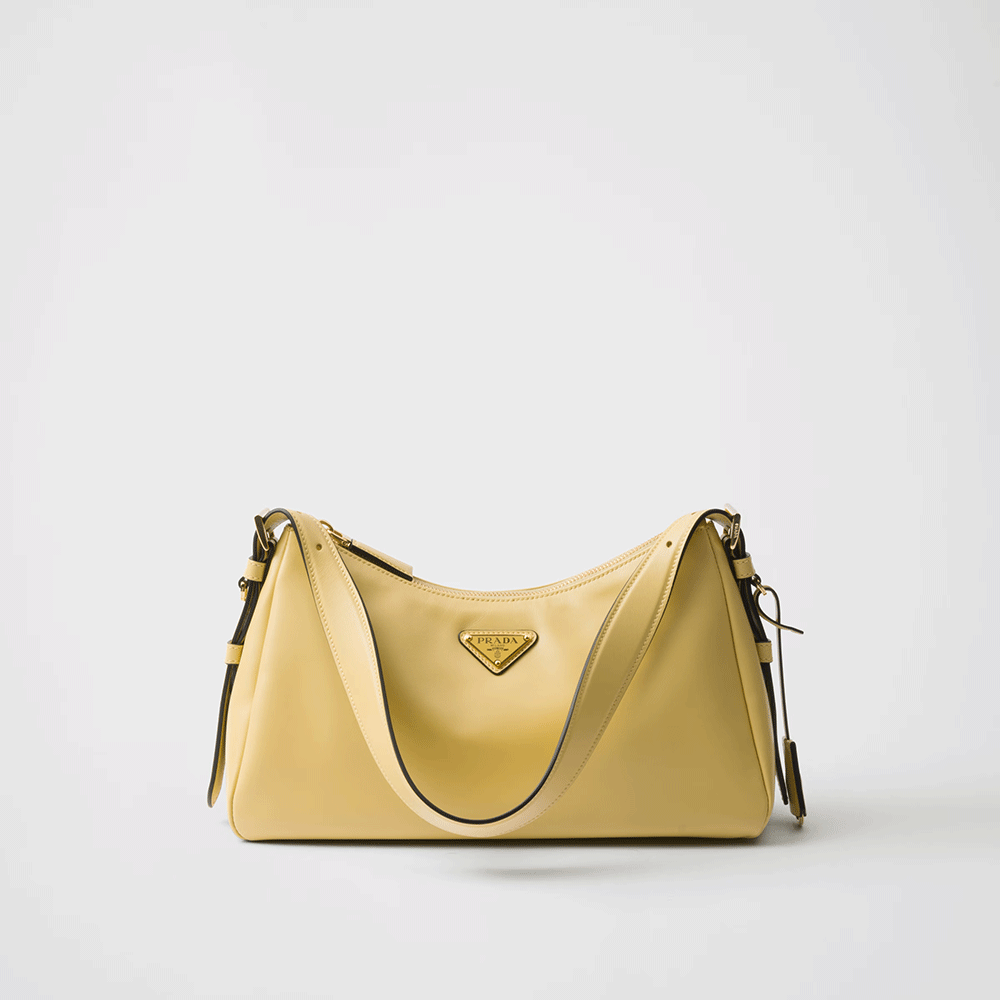 Prada Aimée large leather shoulder bag