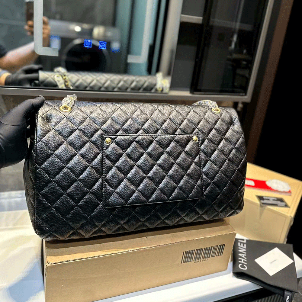 Chanel CF Maxi Leather Handbag Shoulder Bag