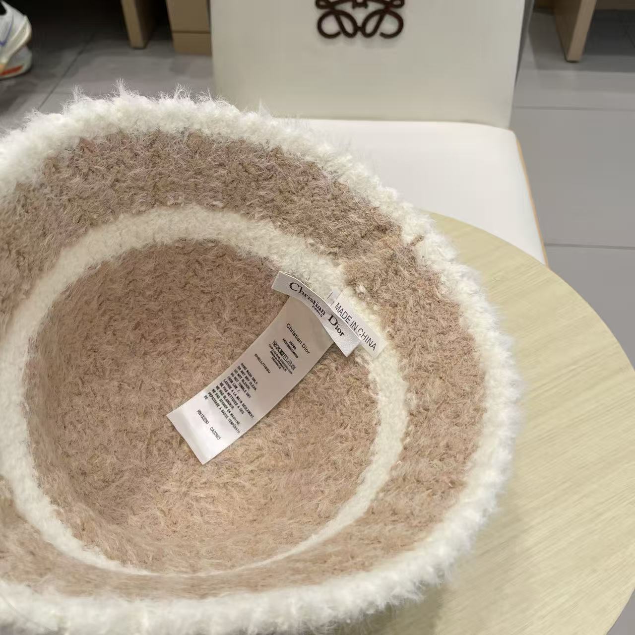 Dior knitted bucket hat