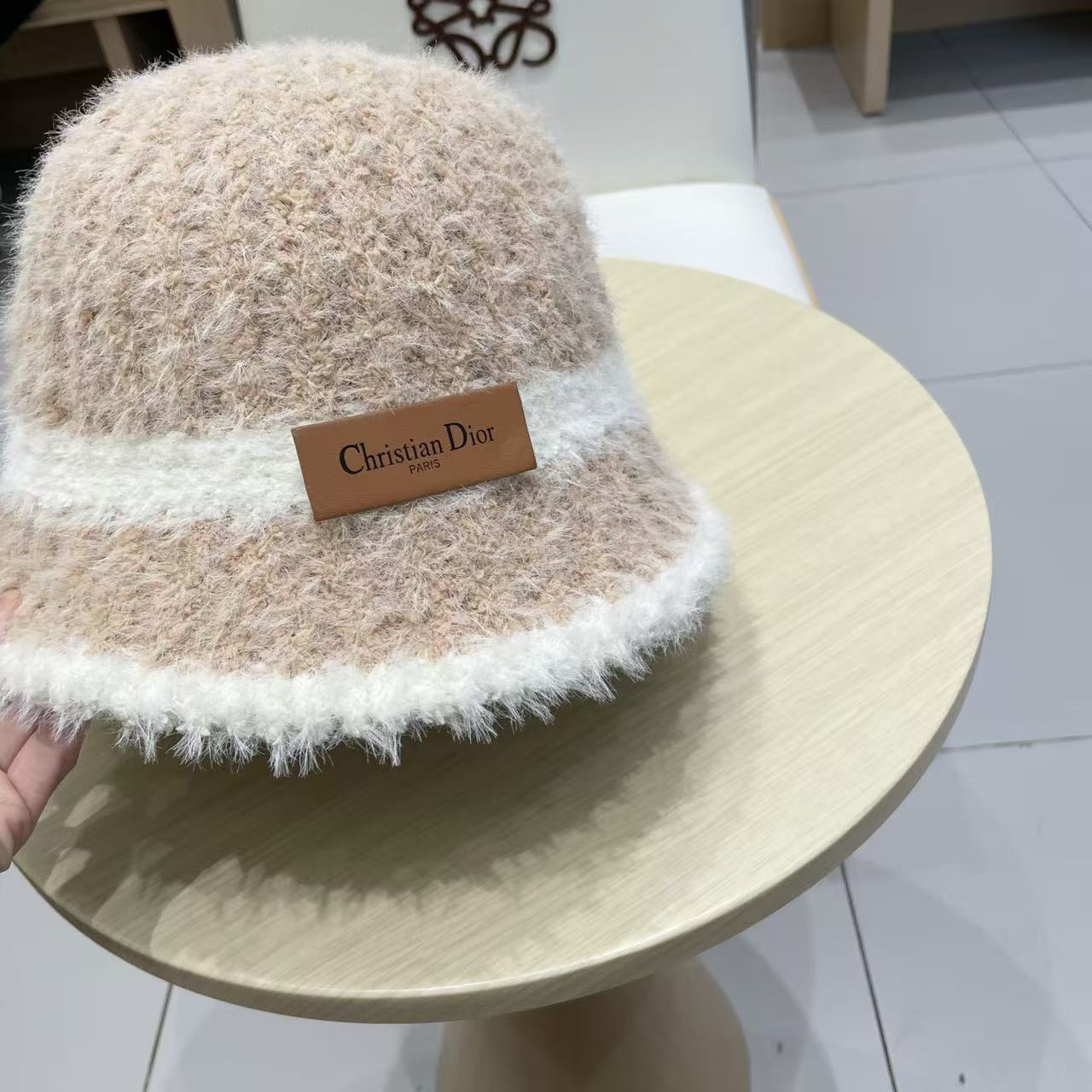 Dior knitted bucket hat