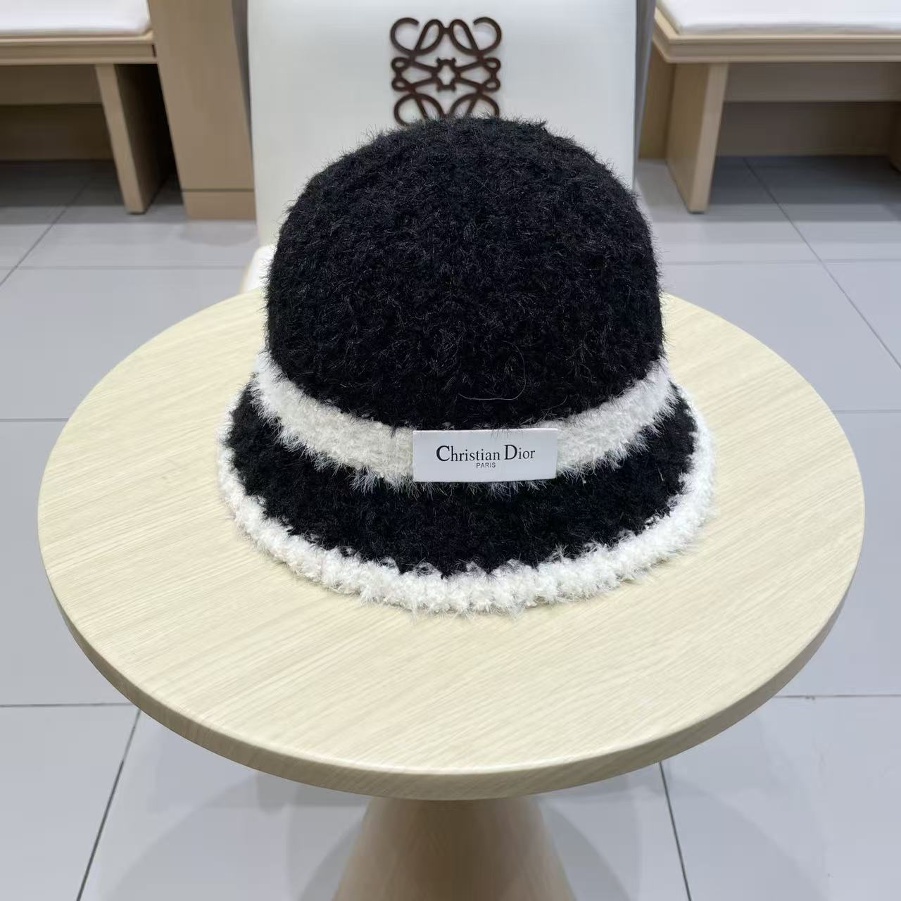 Dior knitted bucket hat