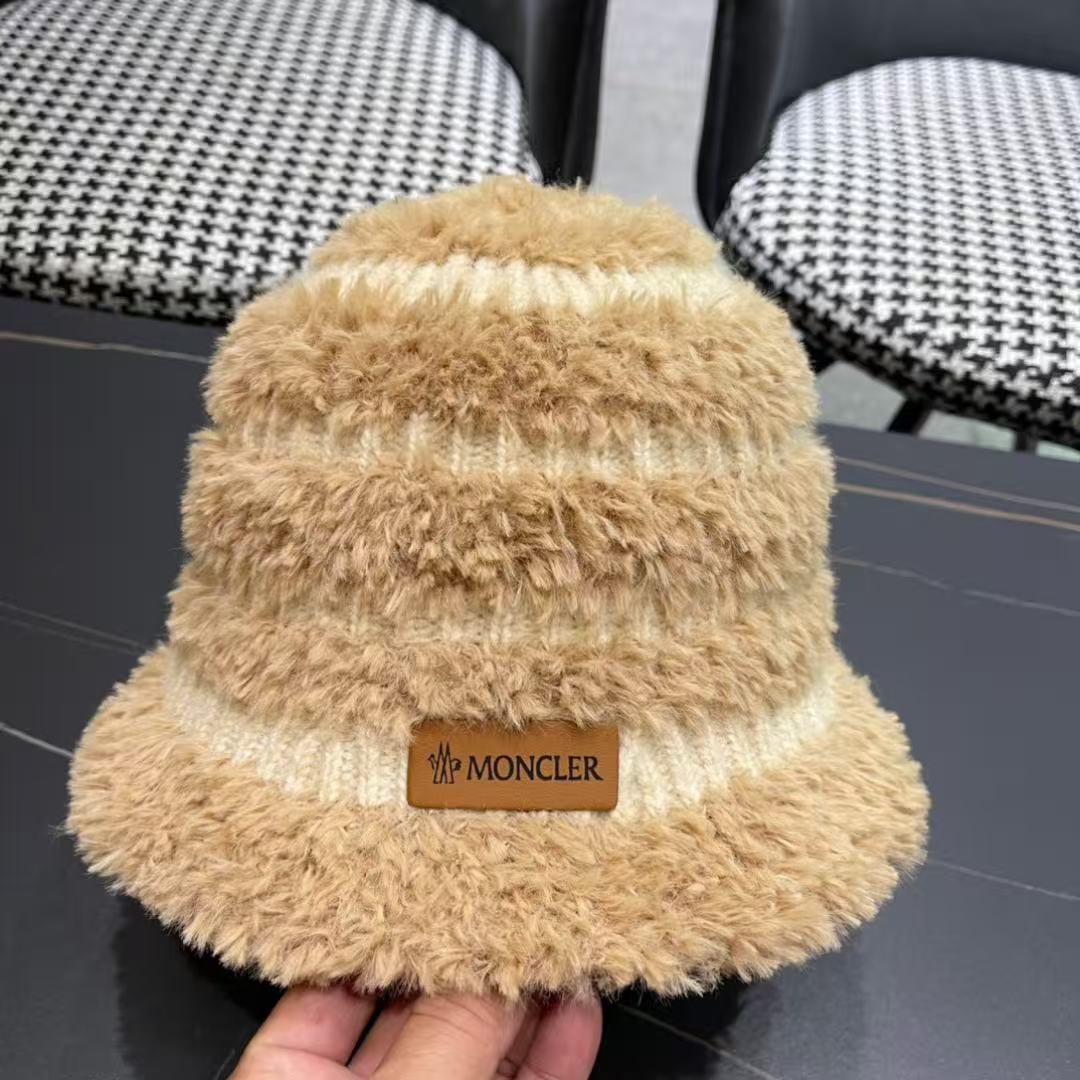 MONCLER Knitted striped bucket hat