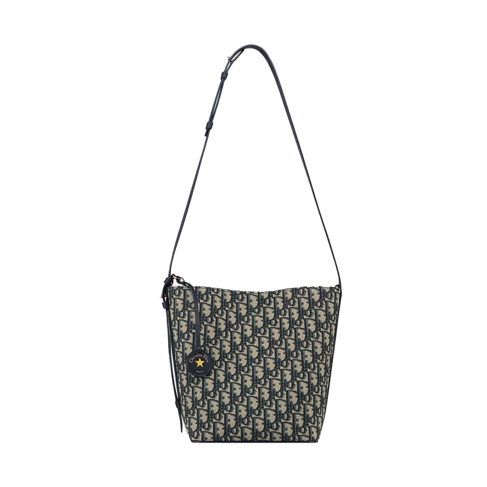 Dior Small Diorstar Bucket BagBlue Dior Oblique Jacquard
