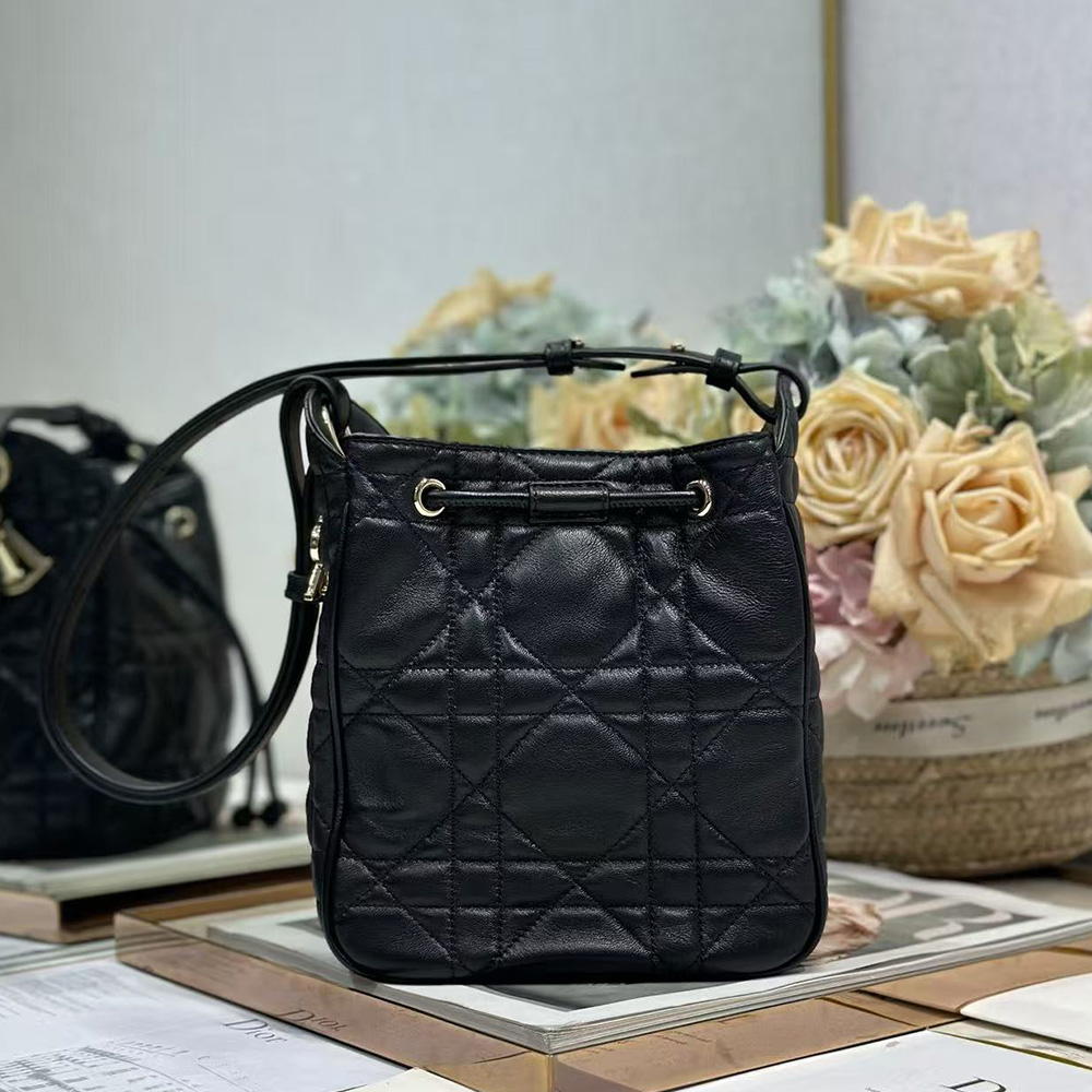 Dior Small D-Motion Bag in Lambskin Cannage