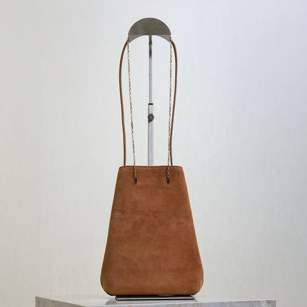 Saint Laurent POCHON Suede Handbag