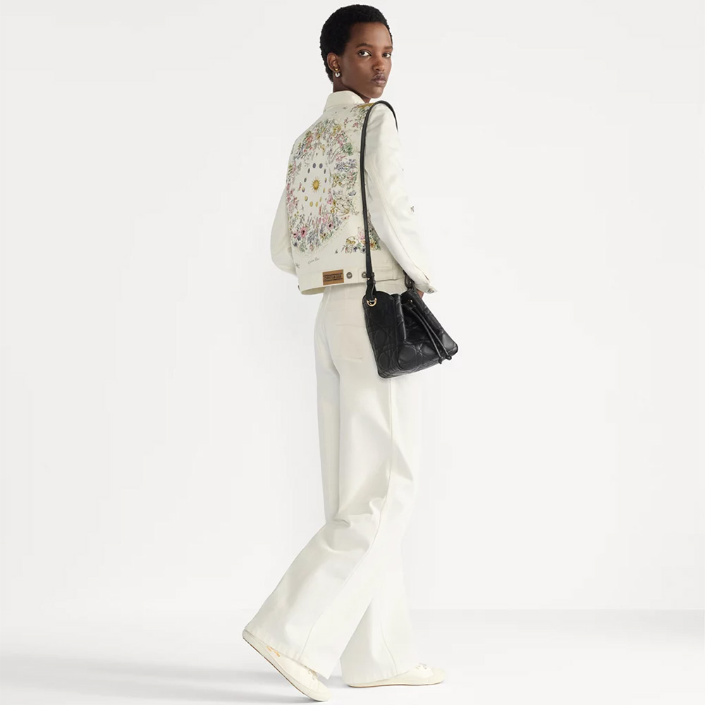 Dior Small D-Motion Bag in Lambskin Cannage