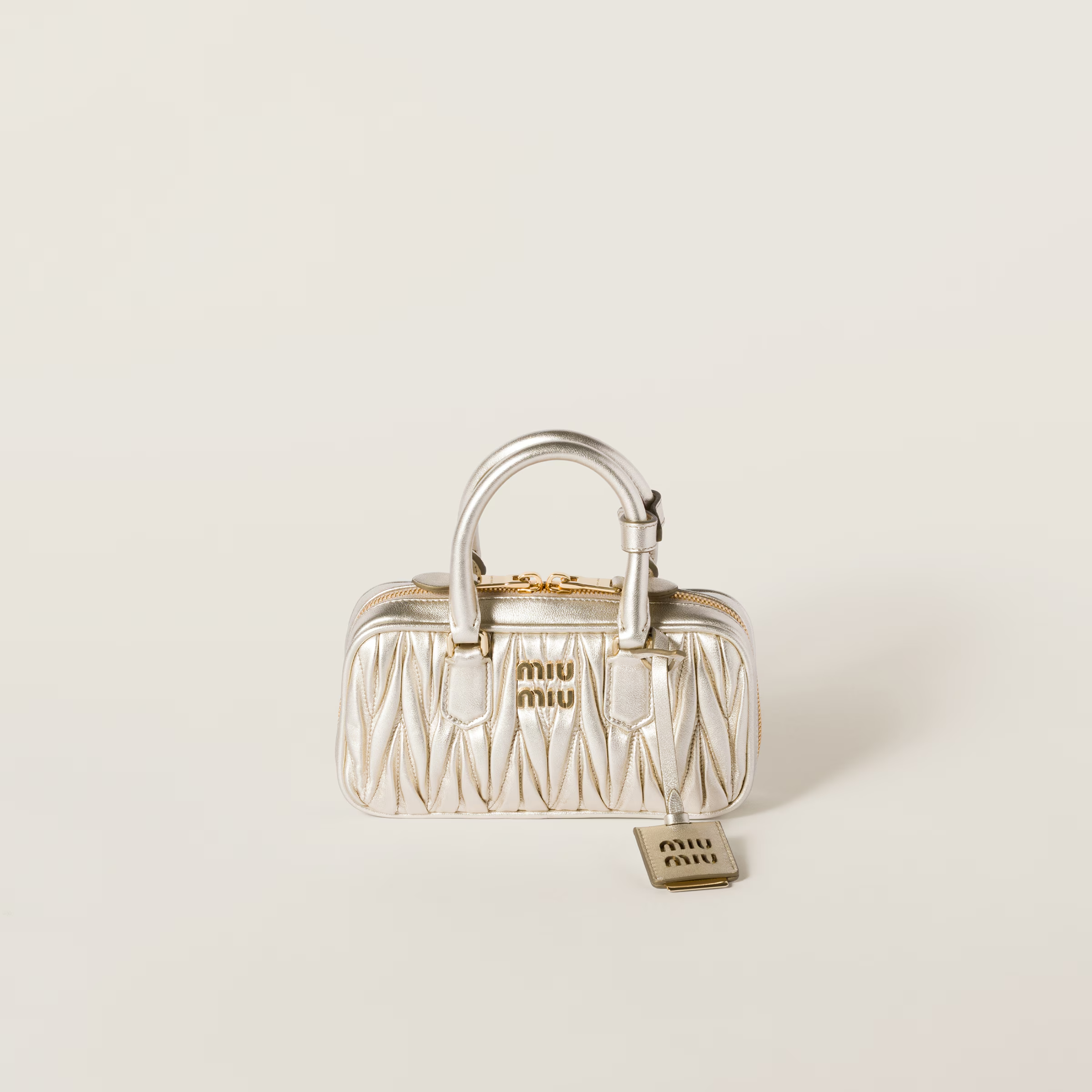 Miu Miu Arcadie matelassé nappa leather mini-bag