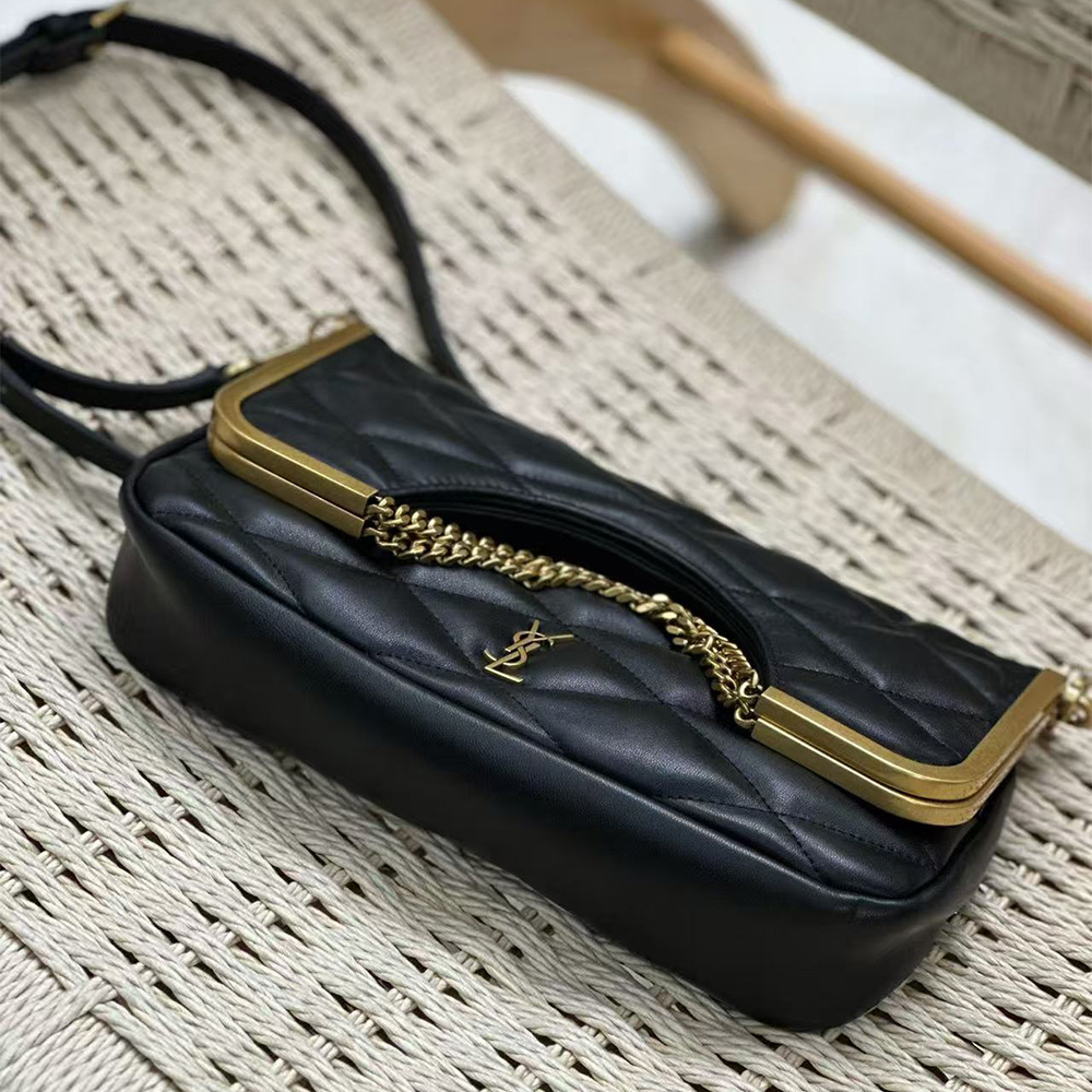 Saint Laurent 87 Sheepskin Metal Flap Bag