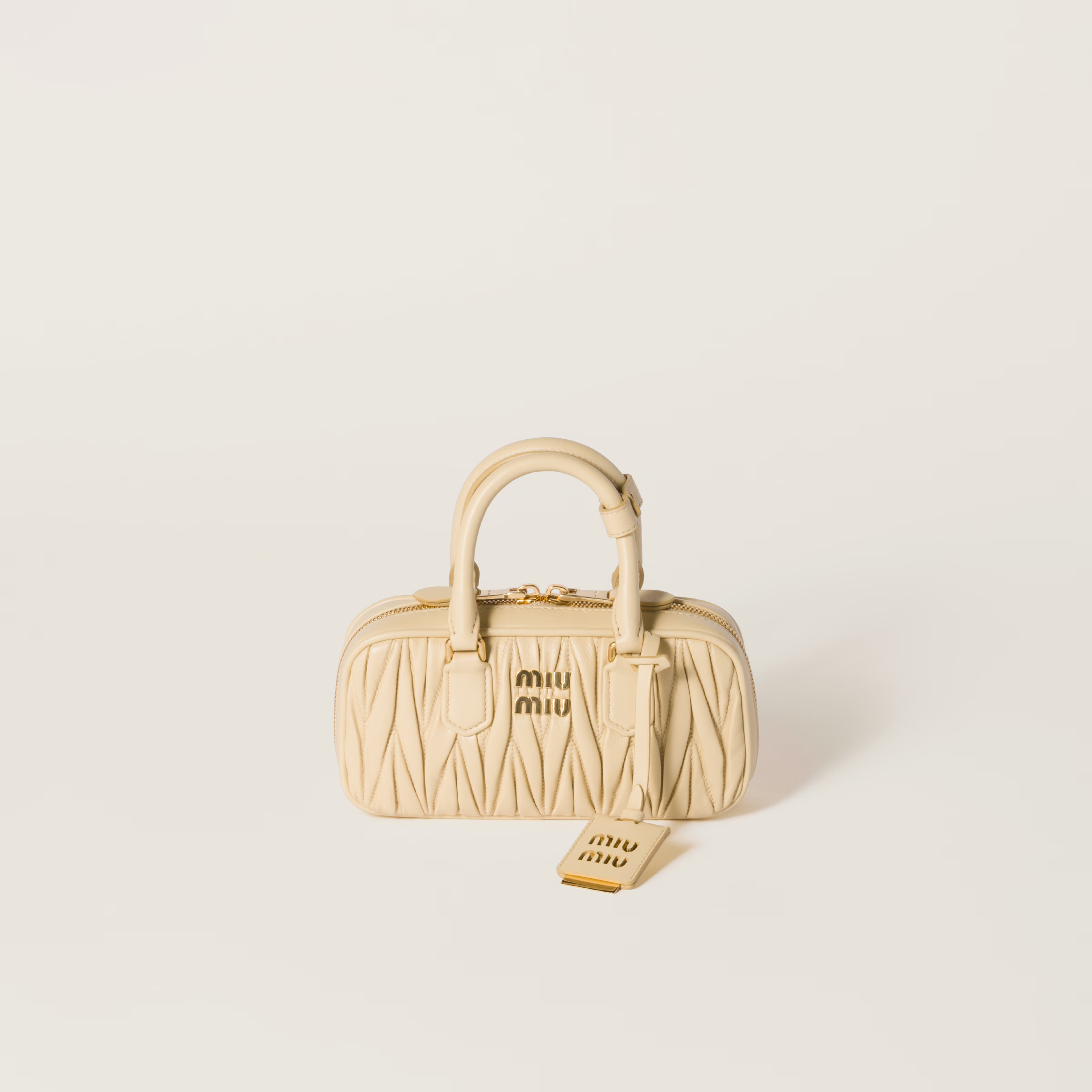 Miu Miu Arcadie matelassé nappa leather mini-bag