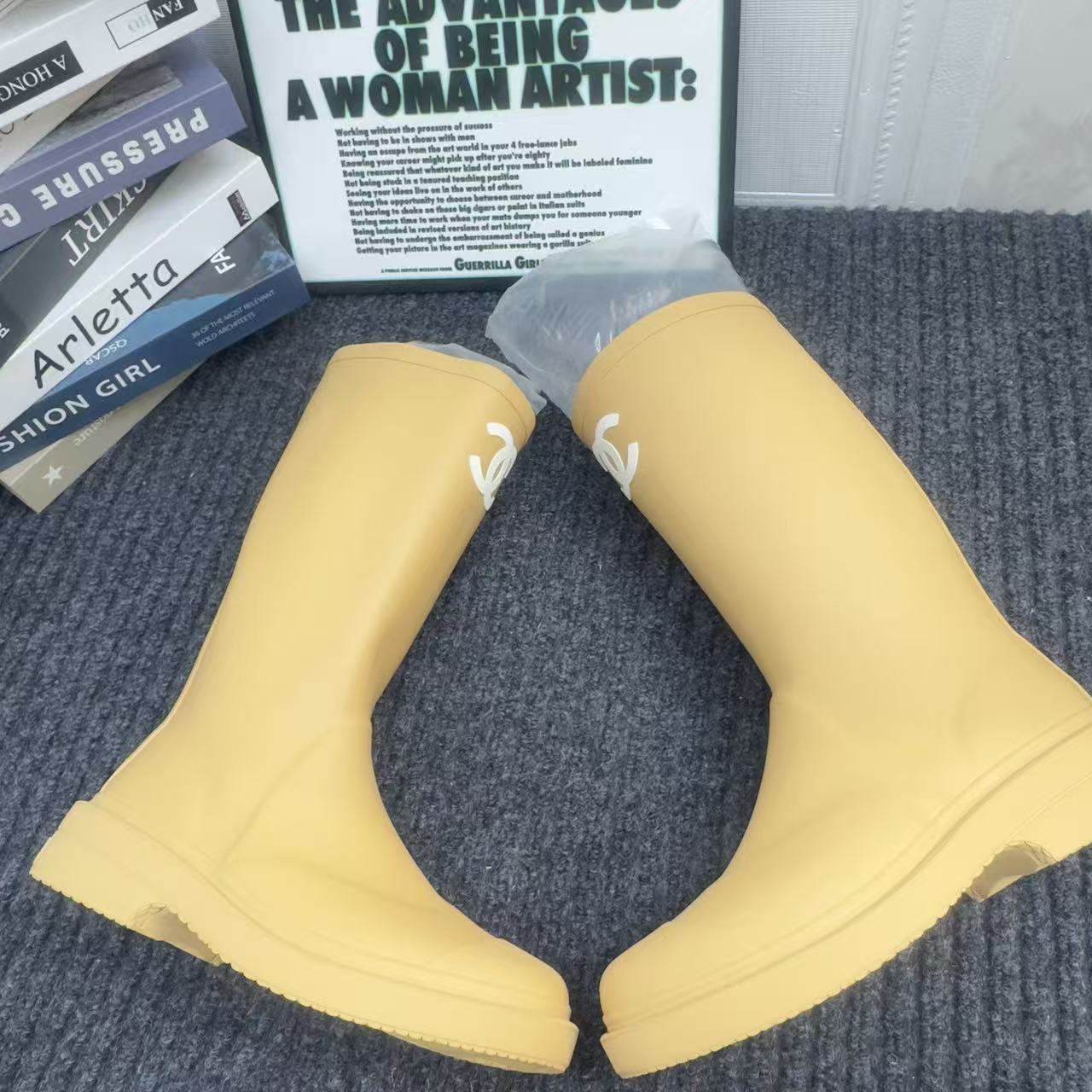 Chanel Rain Boots