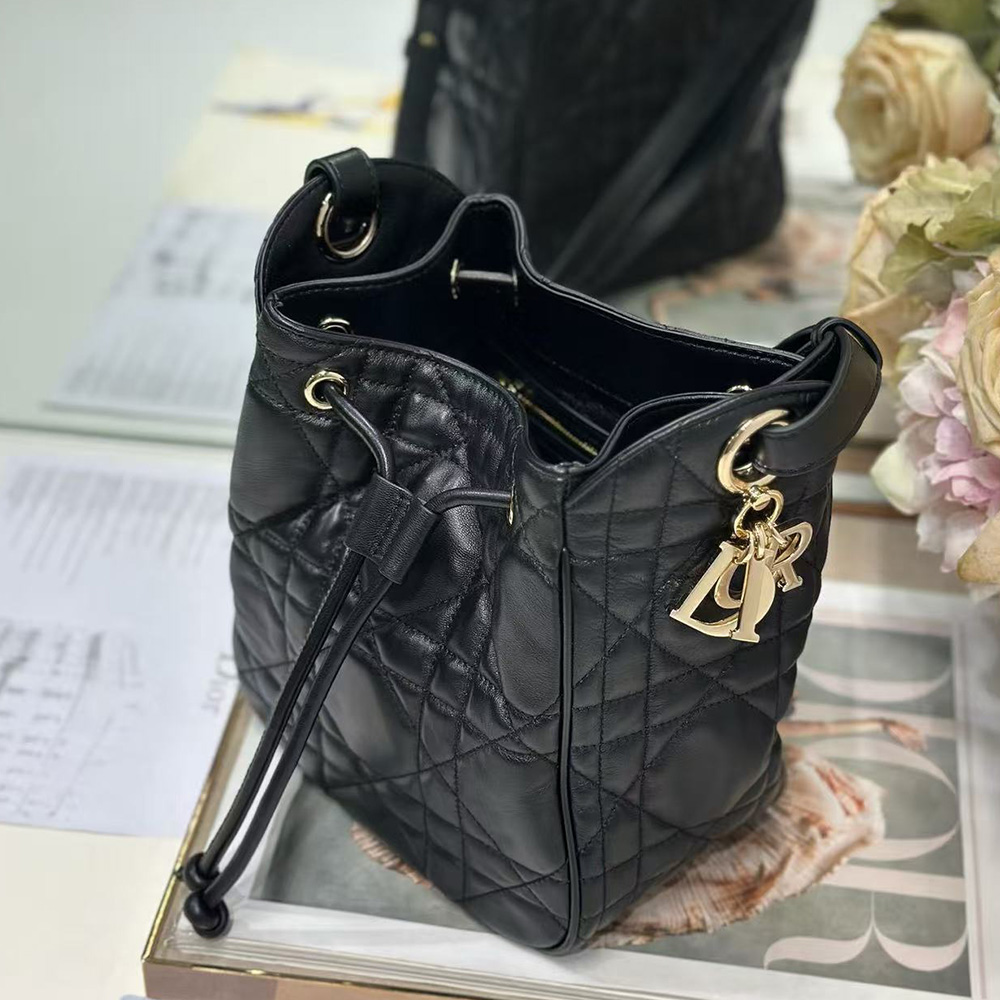 Dior Small D-Motion Bag in Lambskin Cannage