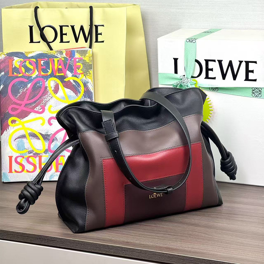 Loewe x Albers Medium Flamenco clutch in nappa calfskin