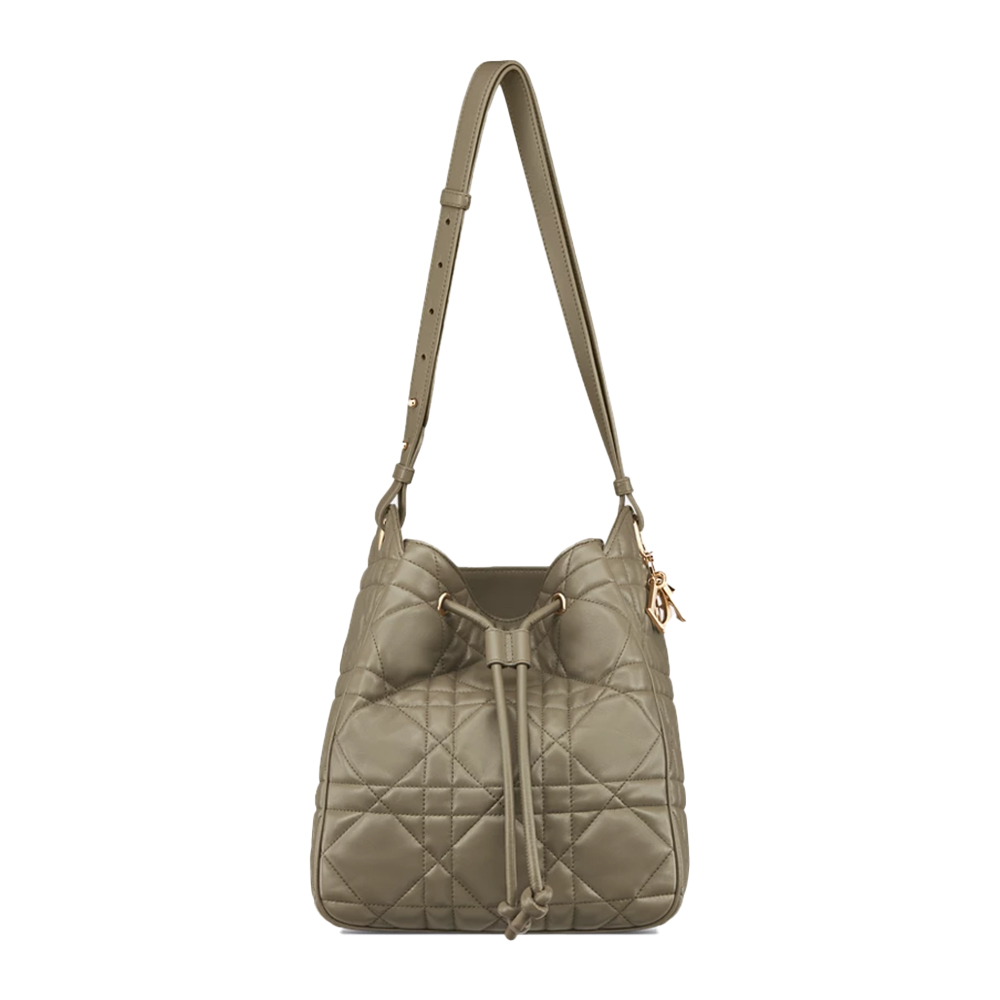 Dior Medium D-Motion Bag Macrocannage Lambskin