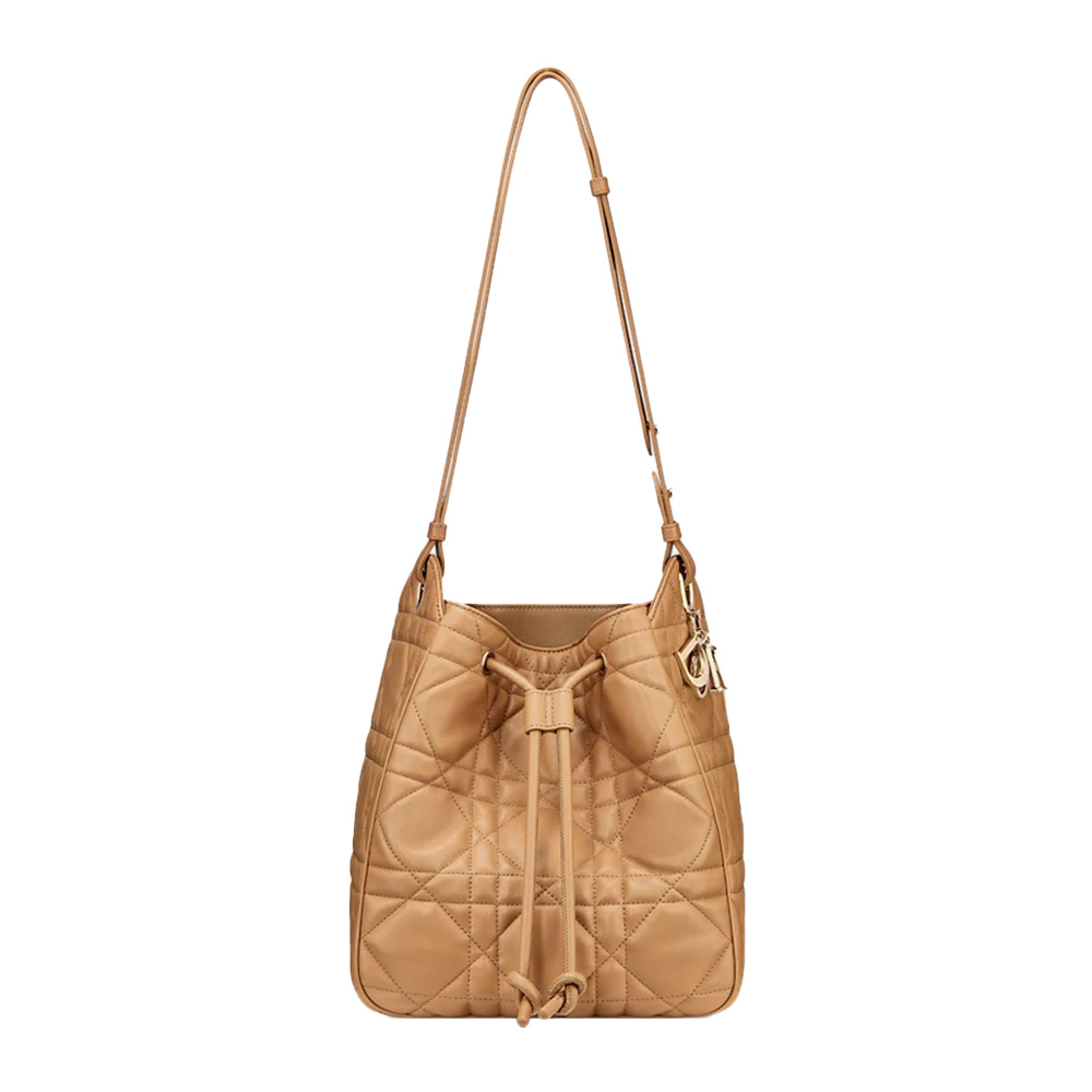 Dior Medium D-Motion Bag Macrocannage Lambskin