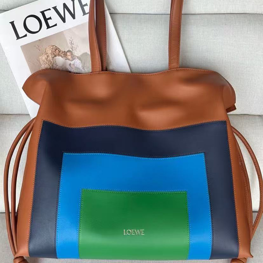 Loewe x Albers Medium Flamenco clutch in nappa calfskin