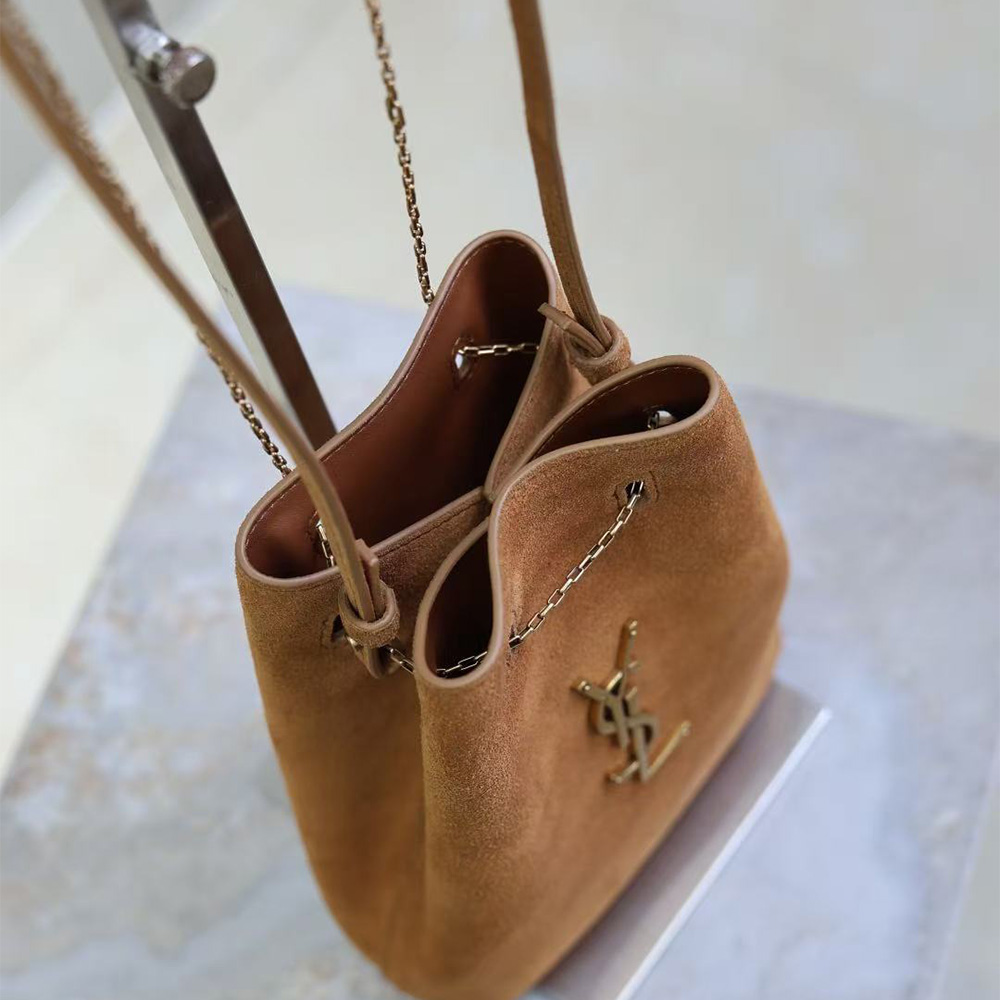 Saint Laurent POCHON Suede Handbag