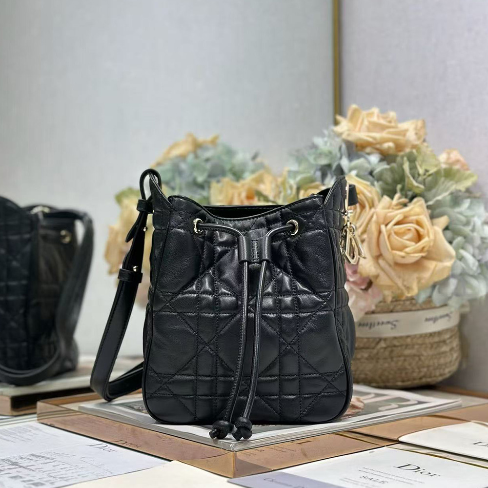 Dior Small D-Motion Bag in Lambskin Cannage