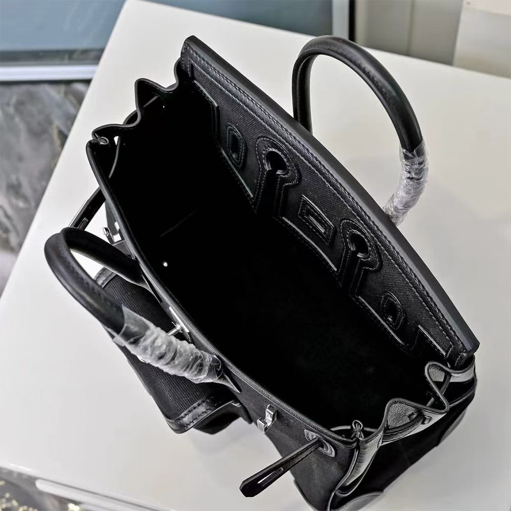 Hermès Birkin Cargo 25 Canvas Swift Bag Palladium Hardware