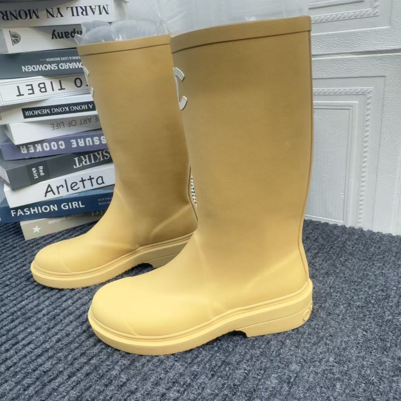Chanel Rain Boots