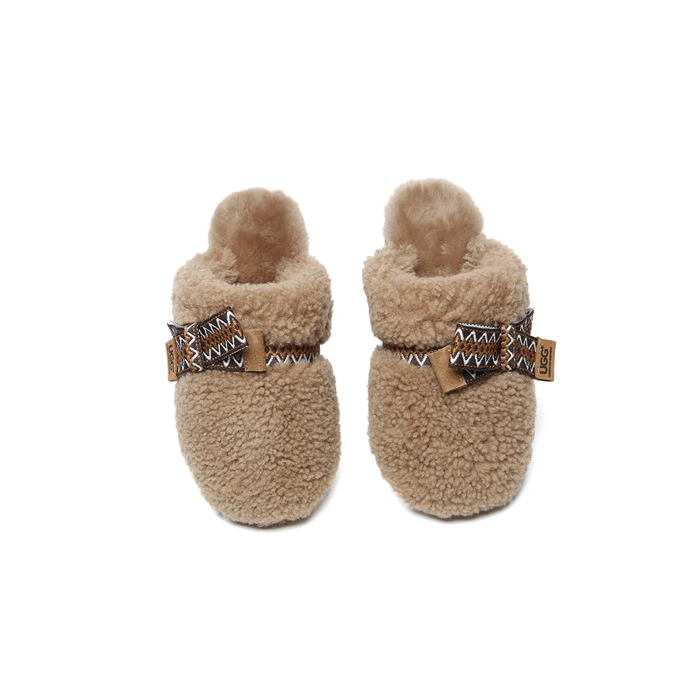 UGG Sheep Wool Bowknot Cecil Slippers
