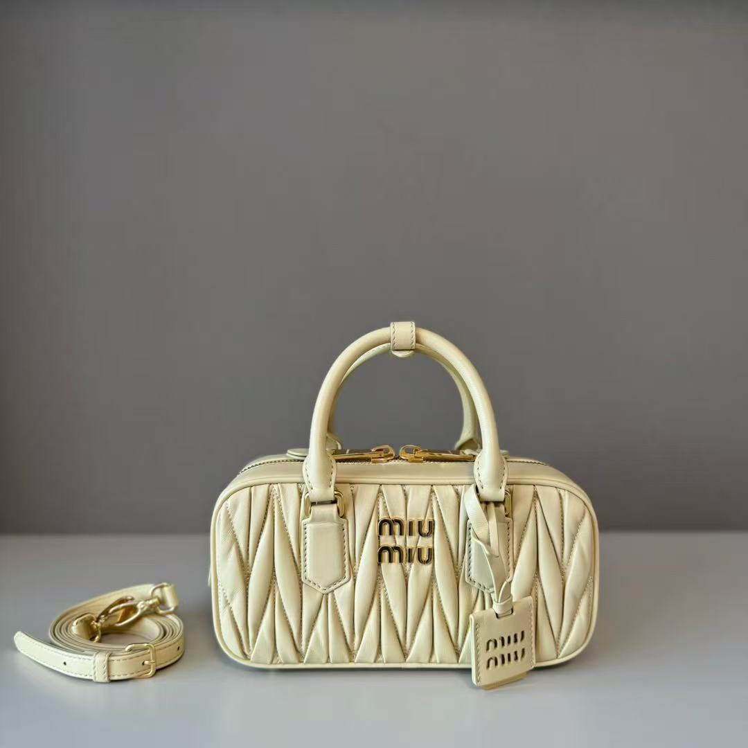 Miu Miu Arcadie matelassé nappa leather mini-bag