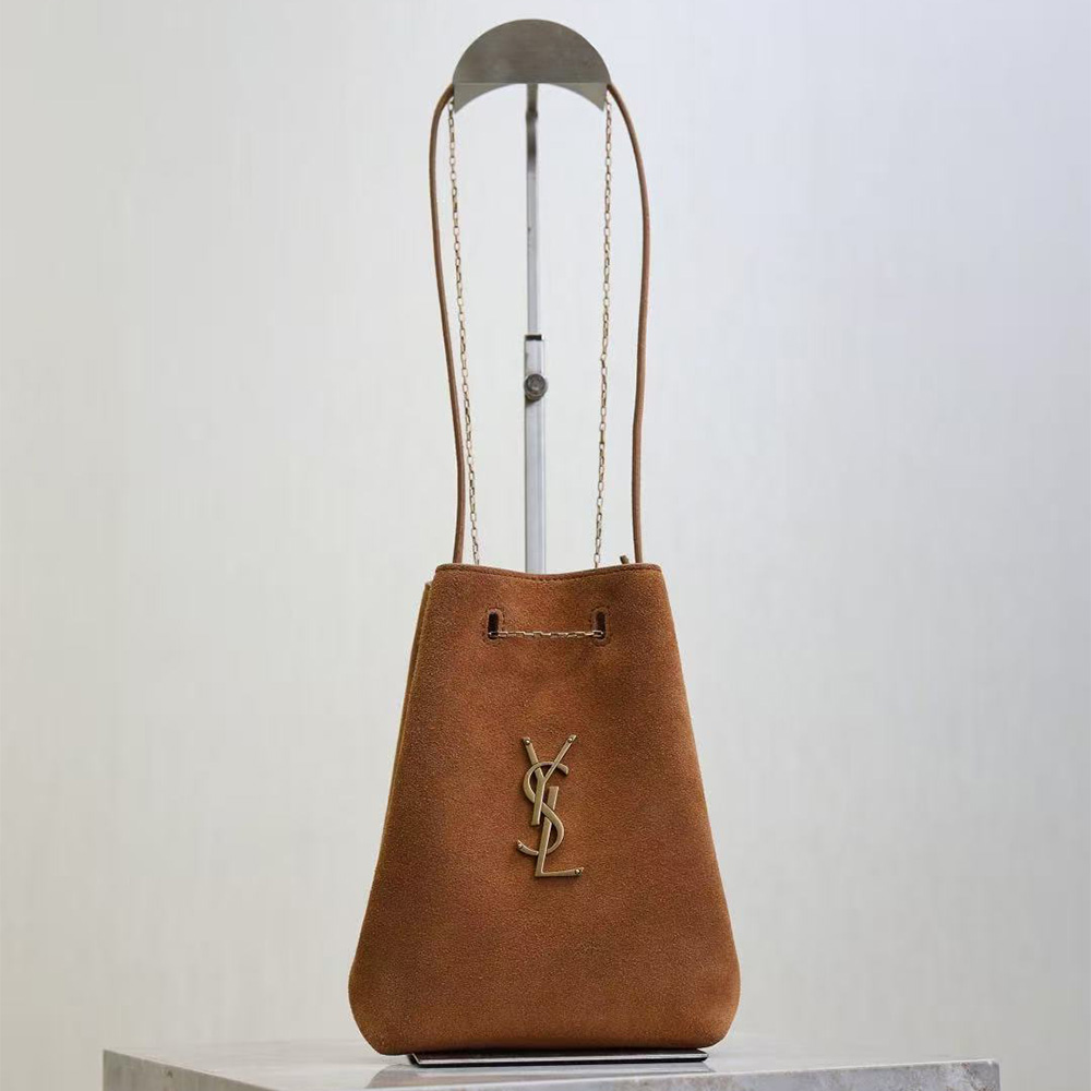 Saint Laurent POCHON Suede Handbag