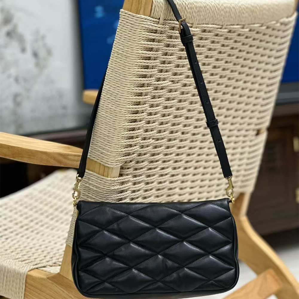 Saint Laurent 87 Sheepskin Metal Flap Bag