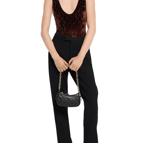 Gucci GG Emblem mini shoulder bag