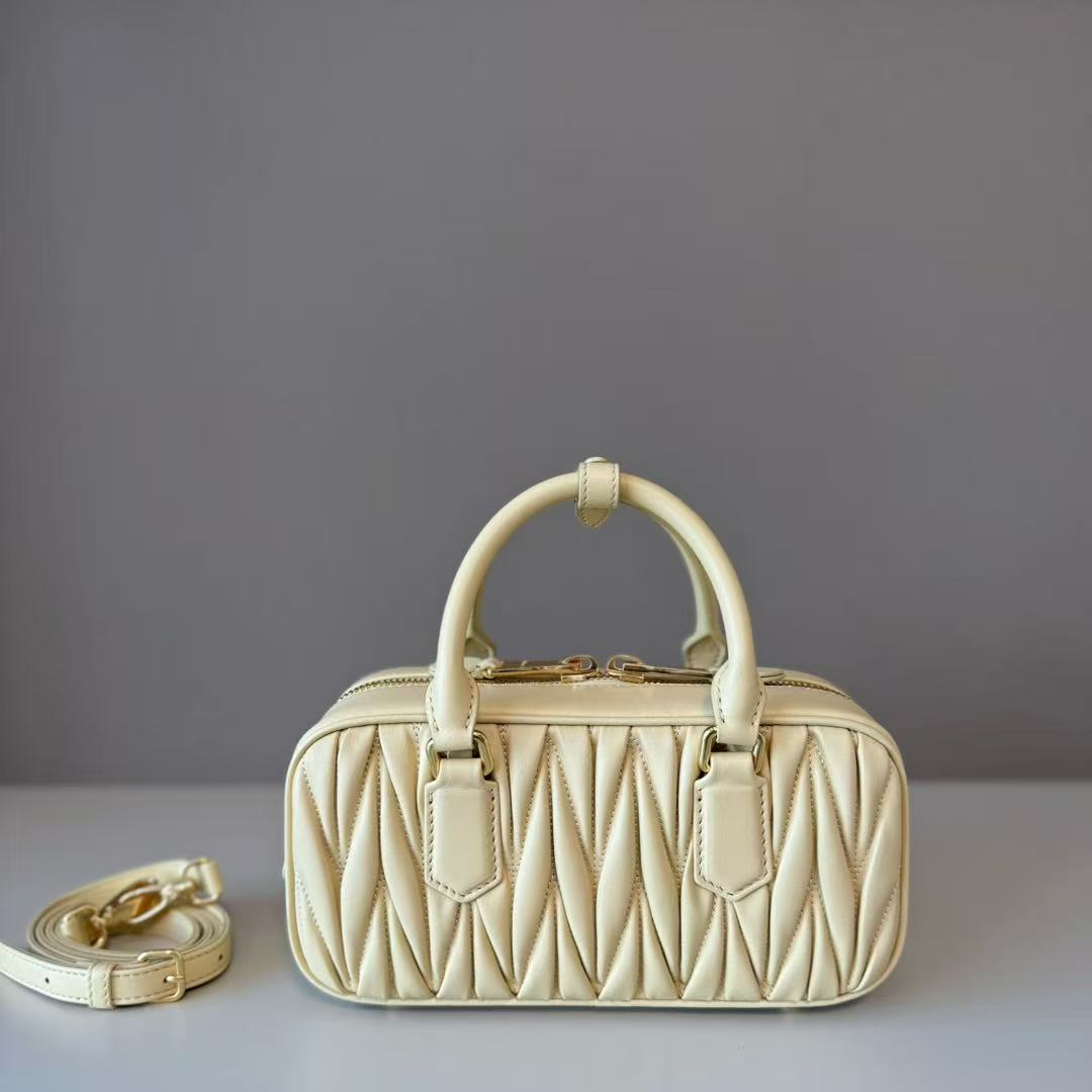Miu Miu Arcadie matelassé nappa leather mini-bag