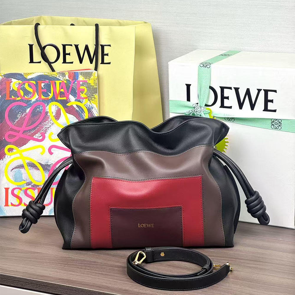 Loewe x Albers Medium Flamenco clutch in nappa calfskin