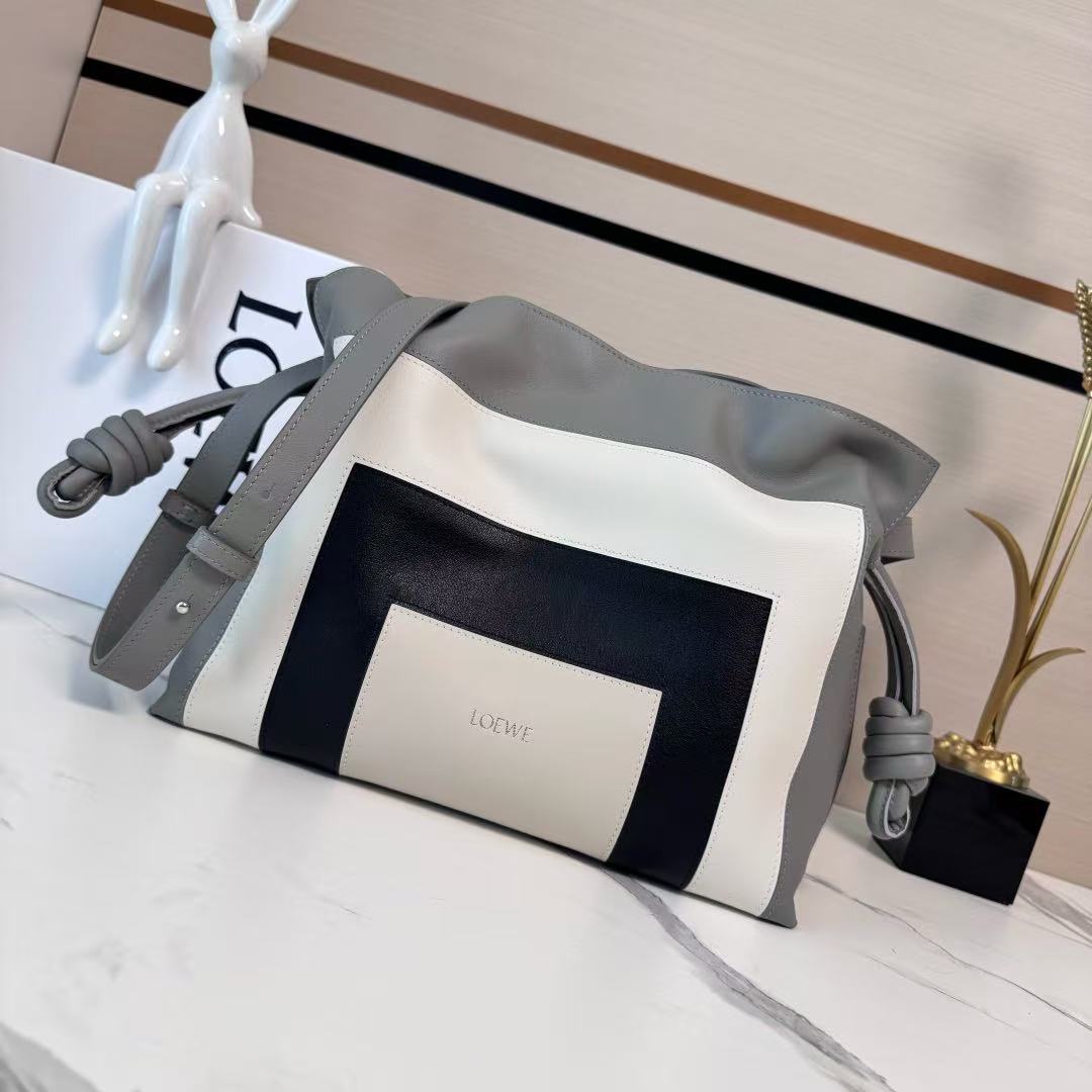 Loewe x Albers Medium Flamenco clutch in nappa calfskin