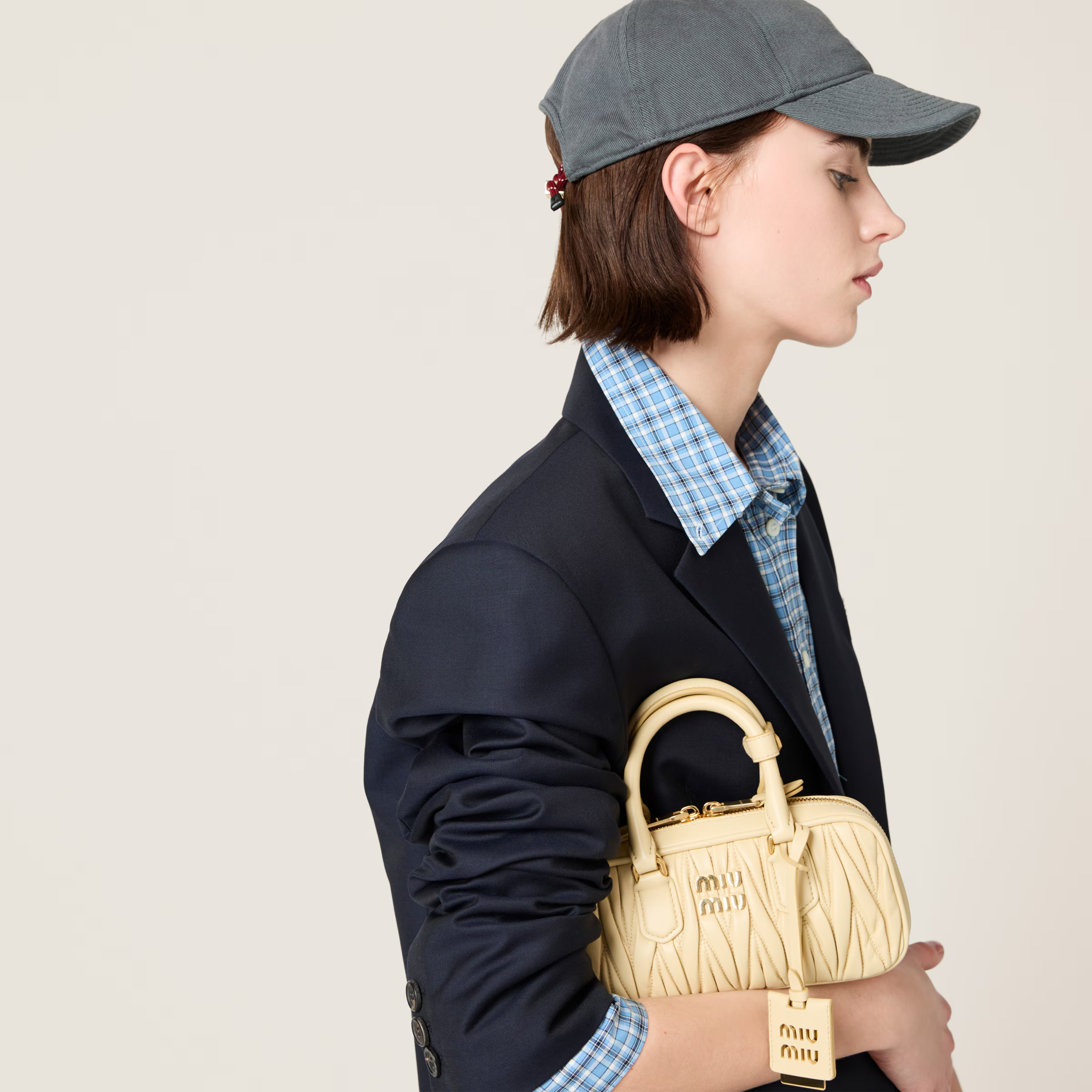 Miu Miu Arcadie matelassé nappa leather mini-bag